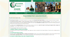Desktop Screenshot of ecuadorboutiquetravel.com
